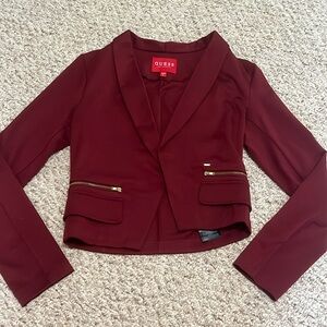 Guess Burgundy Women's Blazer
